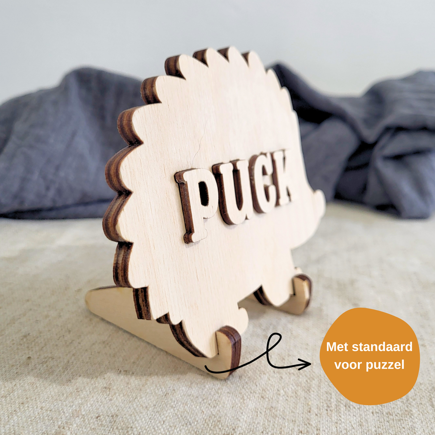 Naampuzzel Egel (met gepersonaliseerde naam)