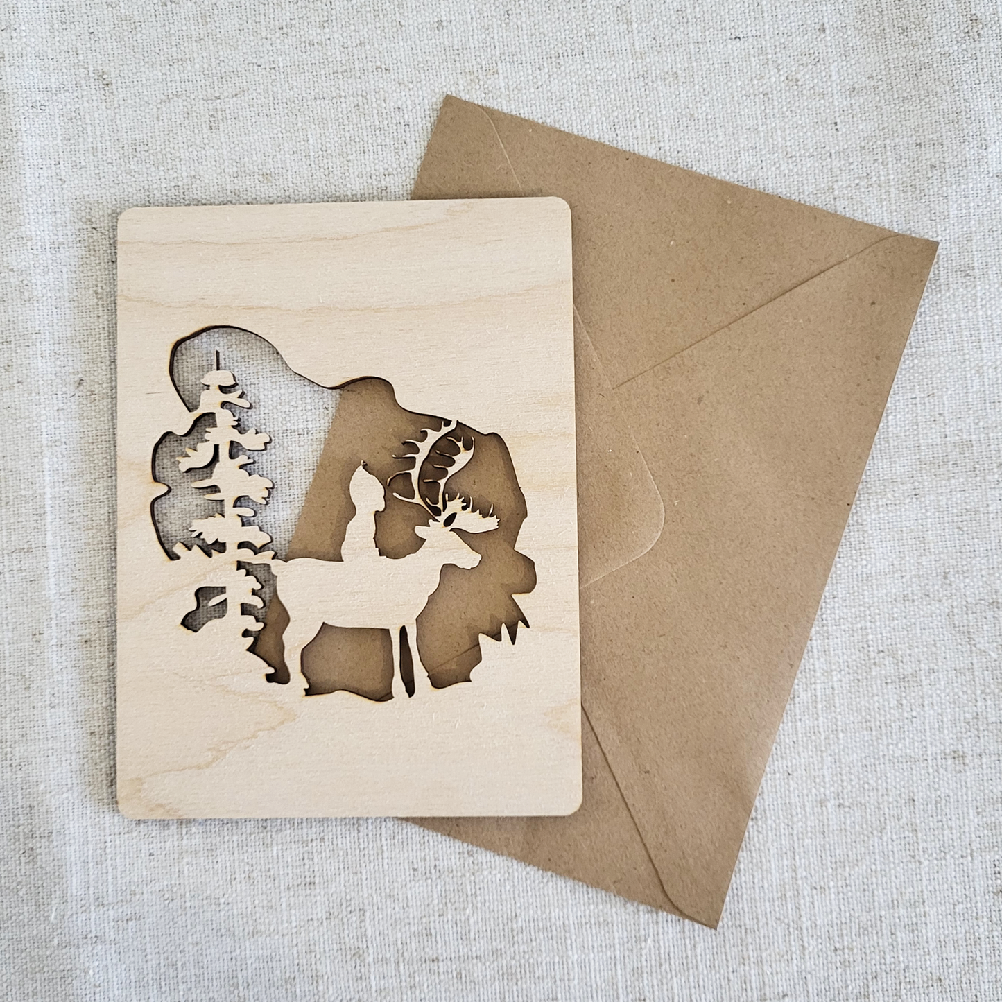 Houten Illustratie: Winter Wonderland