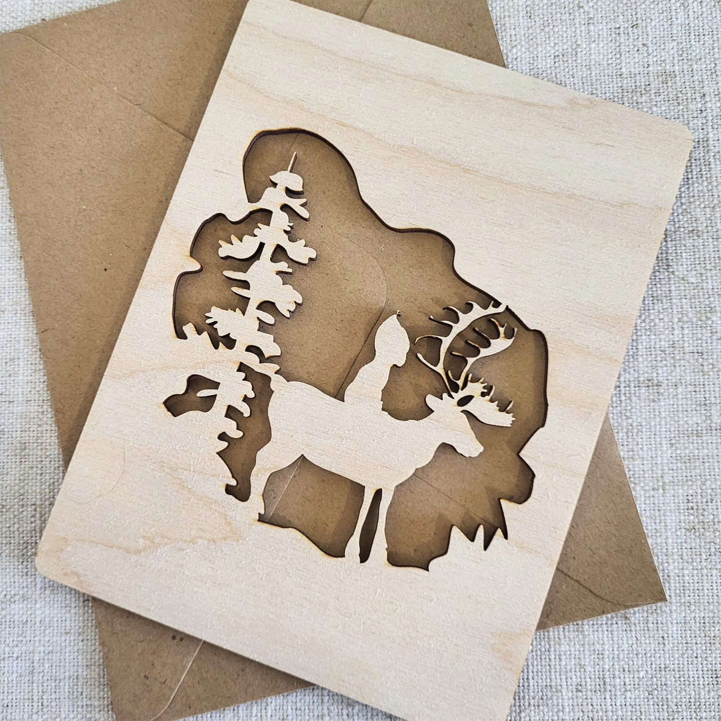 Houten Illustratie: Winter Wonderland