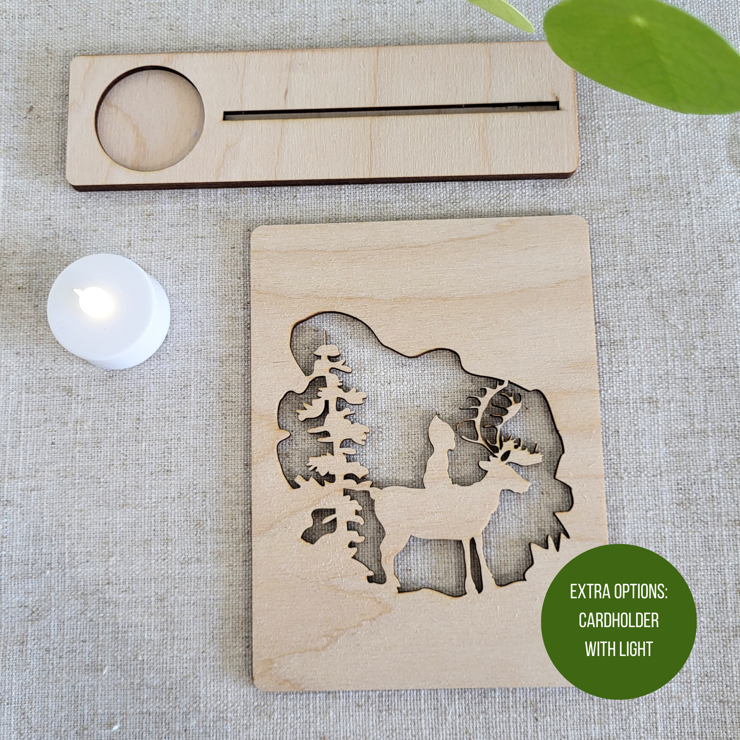 Houten Illustratie: Winter Wonderland