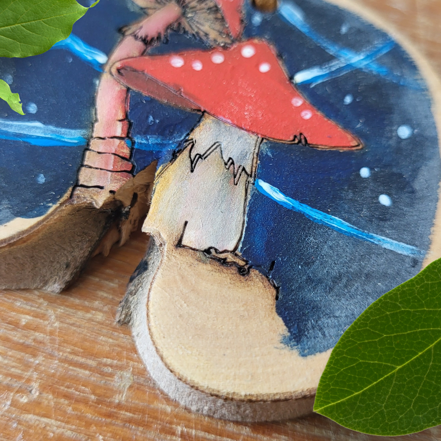 Handgeschilderde hanger - Paddestoelen