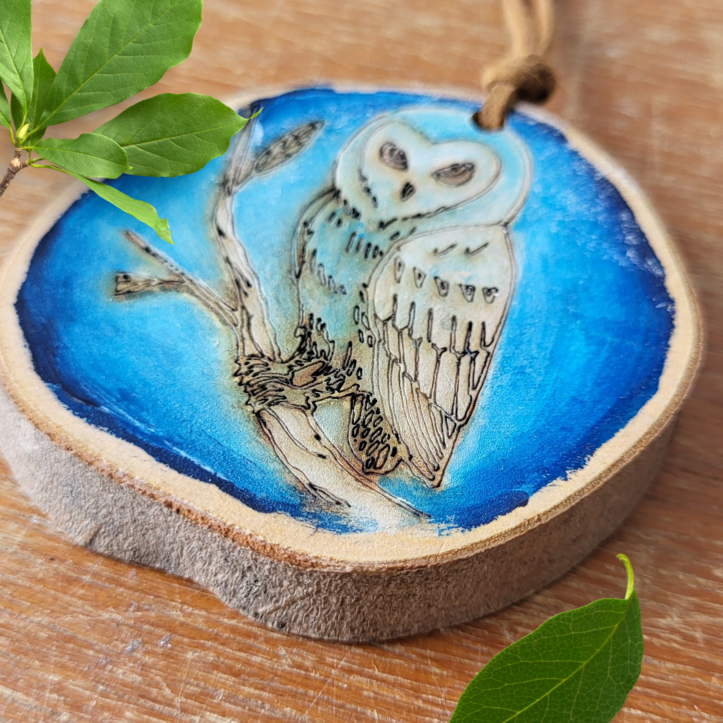 Handgeschilderde hanger - Uil