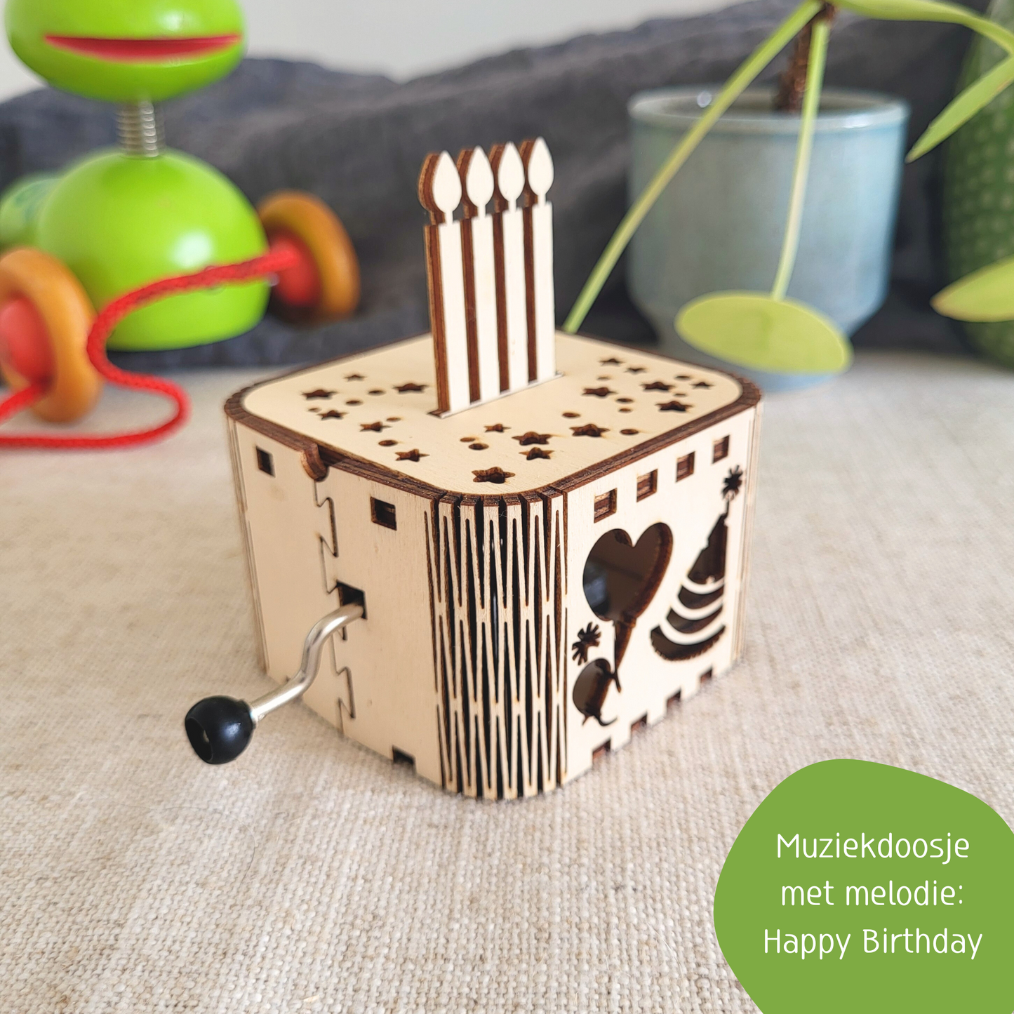 Muziekdoosje "Happy Birthday"