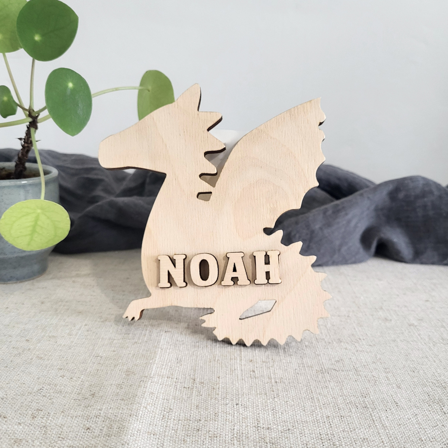 Naampuzzel Draak (met gepersonaliseerde naam)