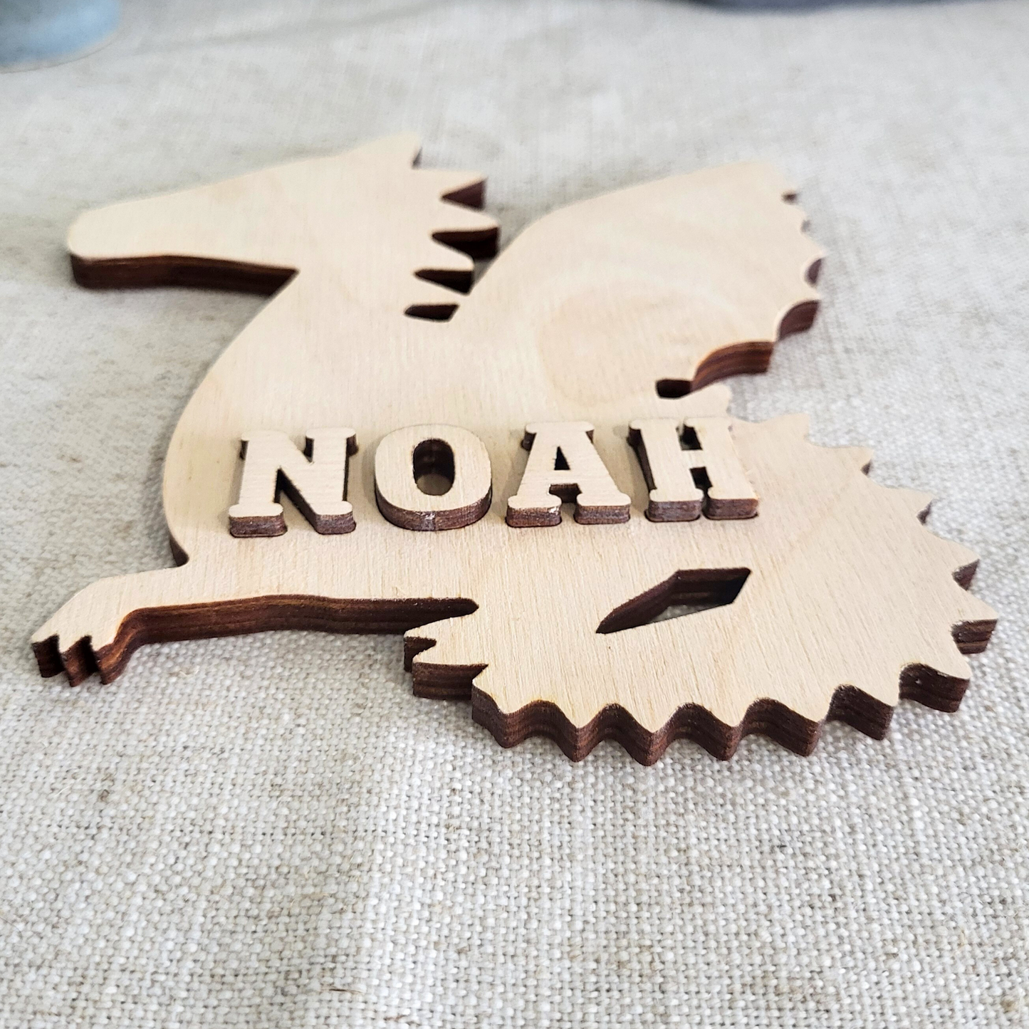 Naampuzzel Draak (met gepersonaliseerde naam)