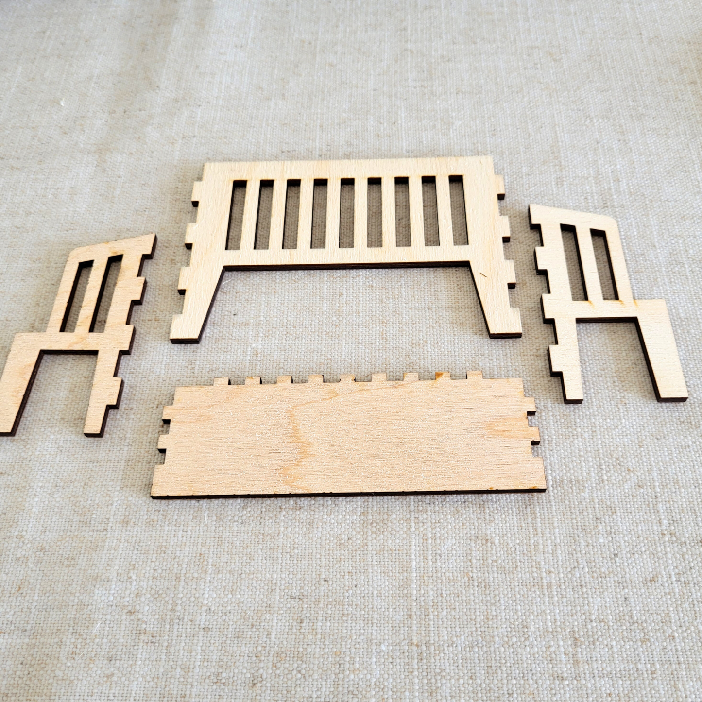Poppenhuis Outdoor Set - Set van bank en stoel