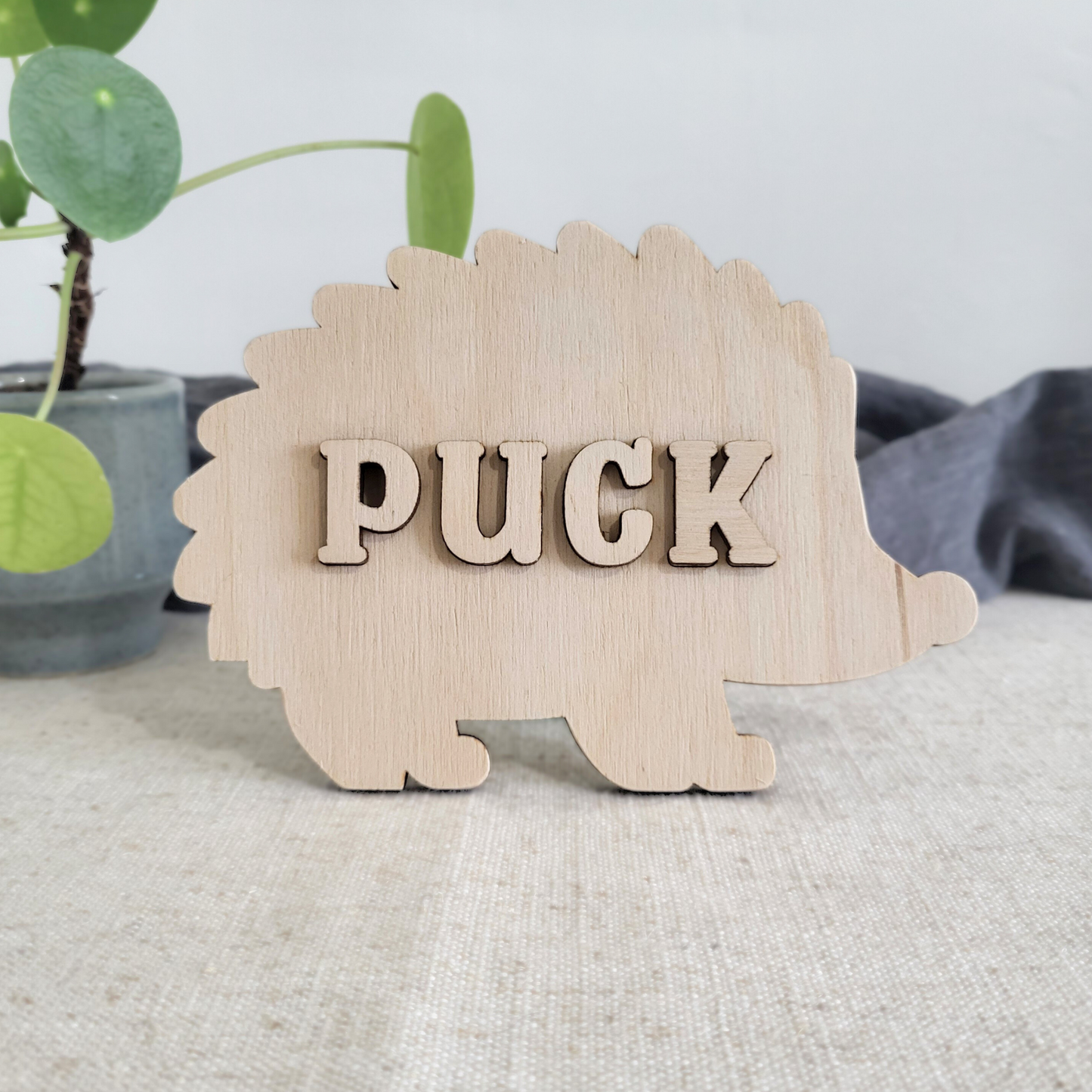 Naampuzzel Egel (met gepersonaliseerde naam)