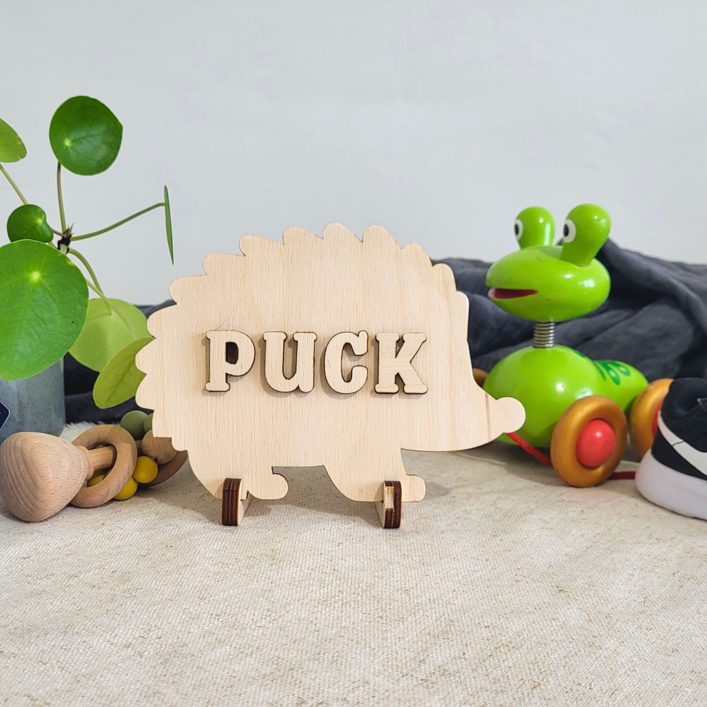 Naampuzzel Egel (met gepersonaliseerde naam)