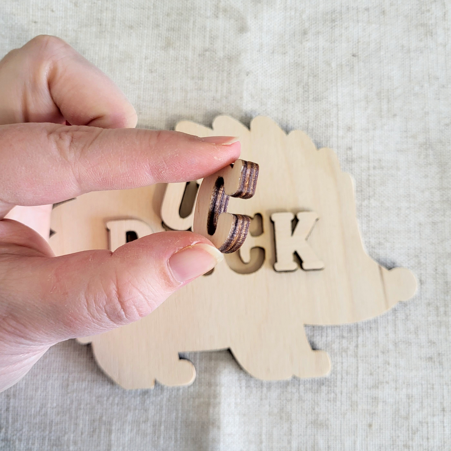 Naampuzzel Egel (met gepersonaliseerde naam)