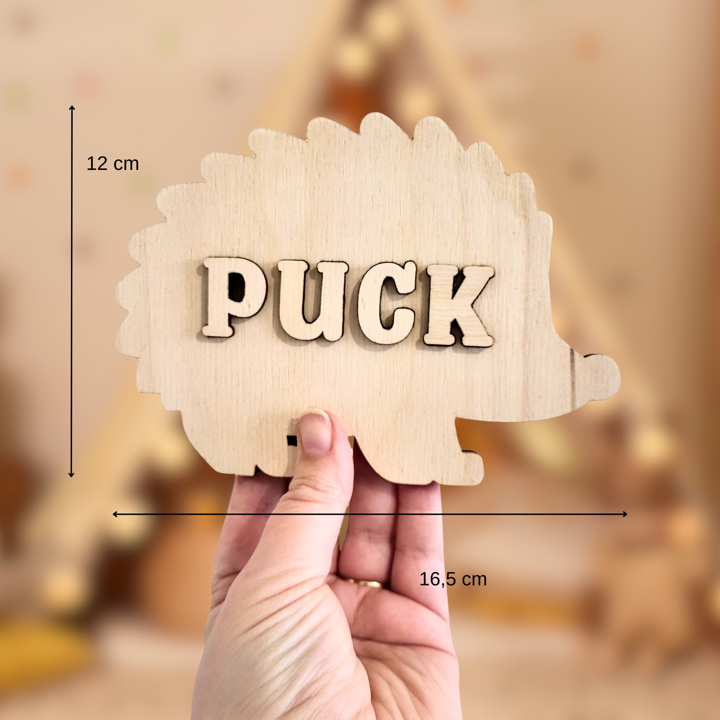 Naampuzzel Egel (met gepersonaliseerde naam)