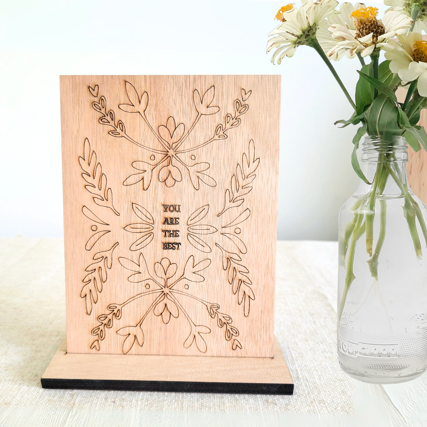 Houten Illustratie: You Are The Best
