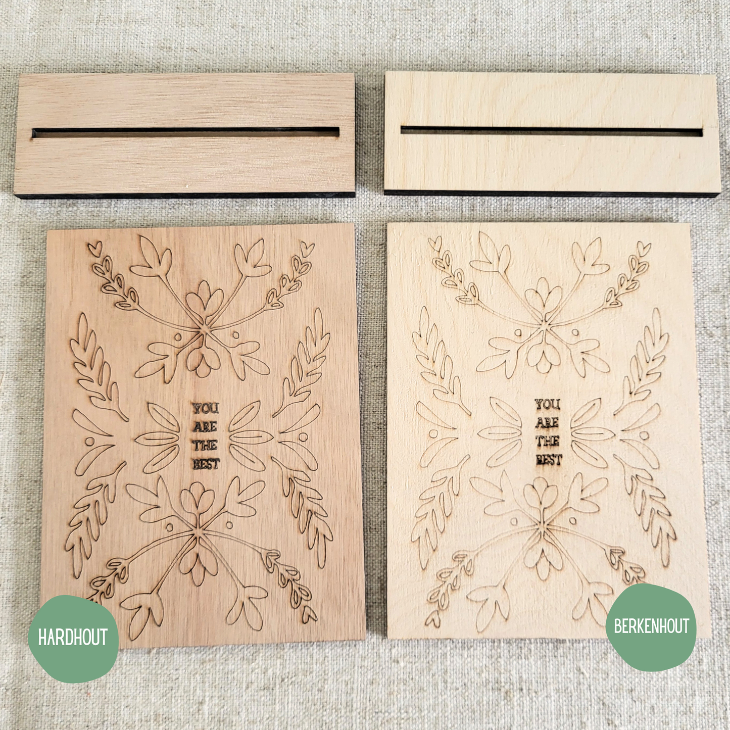 Houten Illustratie: You Are The Best