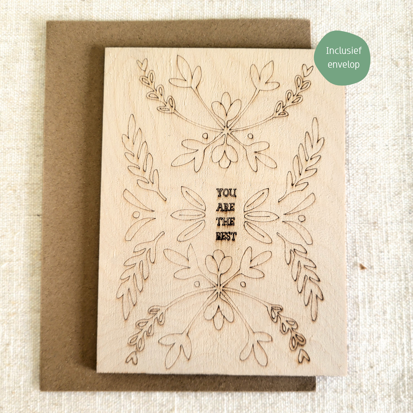Houten Illustratie: You Are The Best
