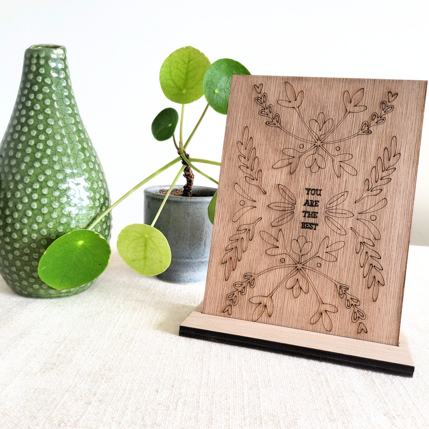Houten Illustratie: You Are The Best
