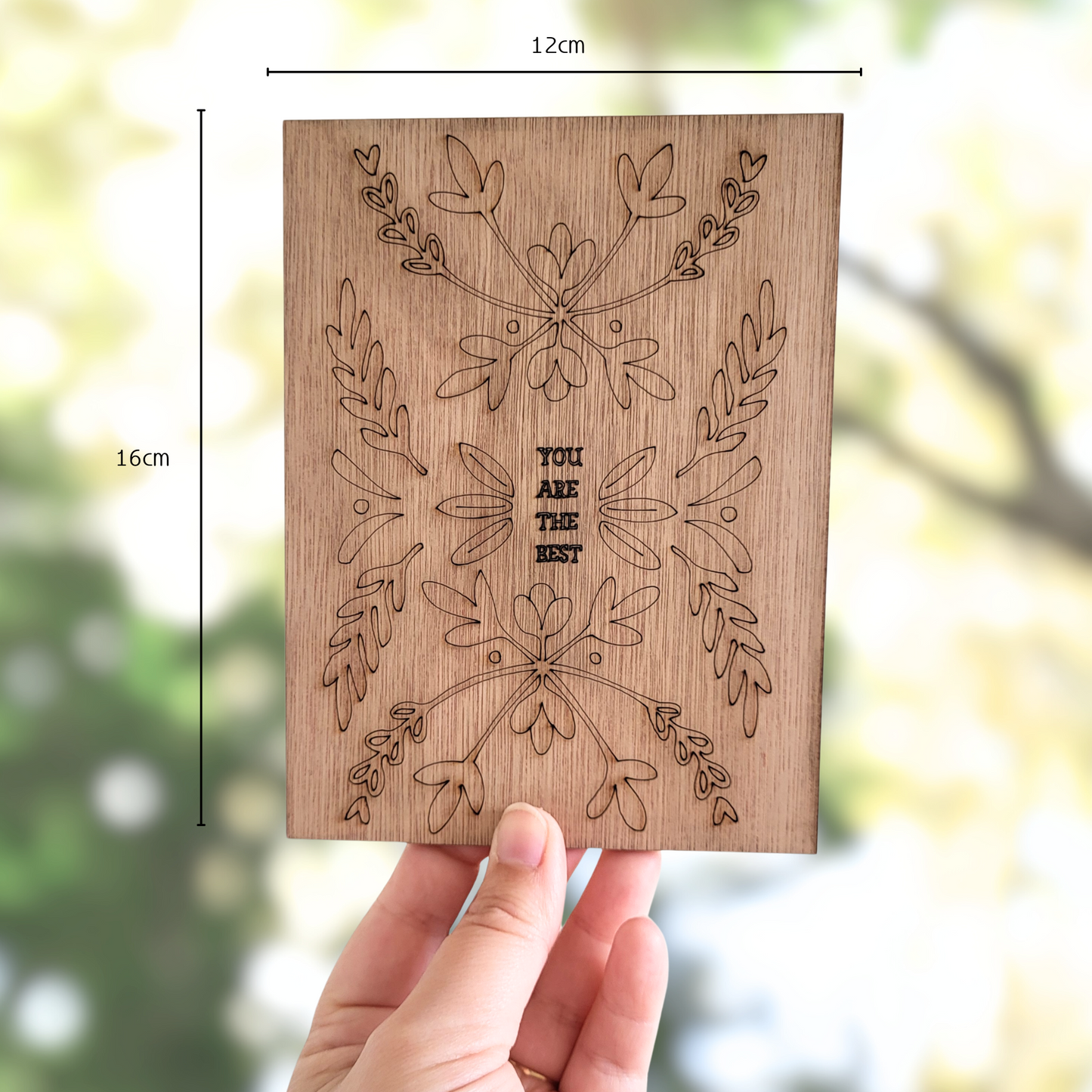 Houten Illustratie: You Are The Best