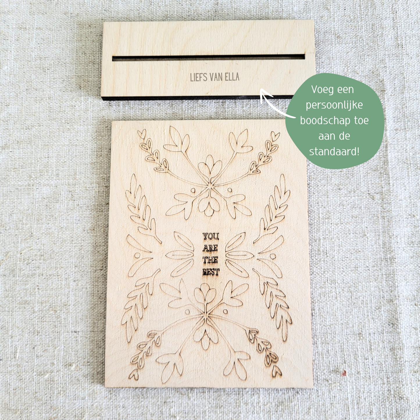 Houten Illustratie: You Are The Best