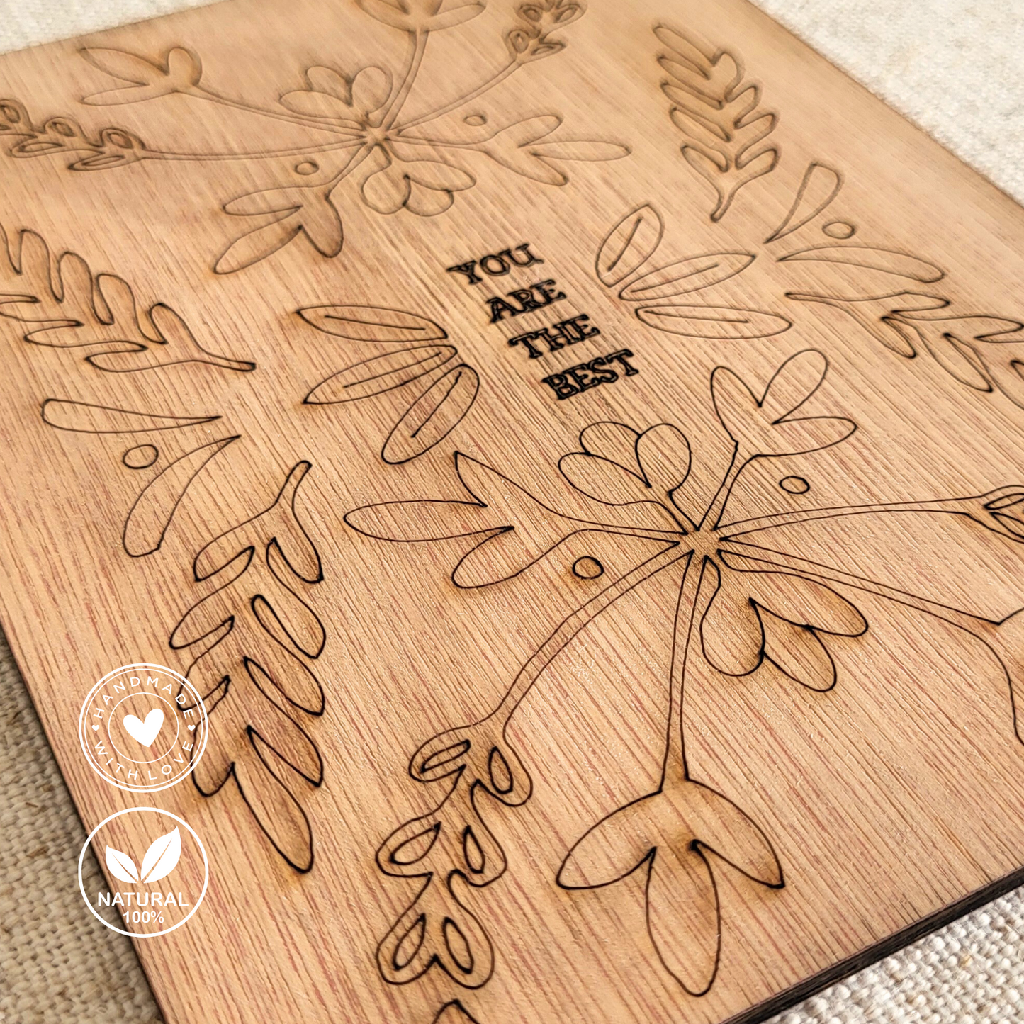 Houten Illustratie: You Are The Best