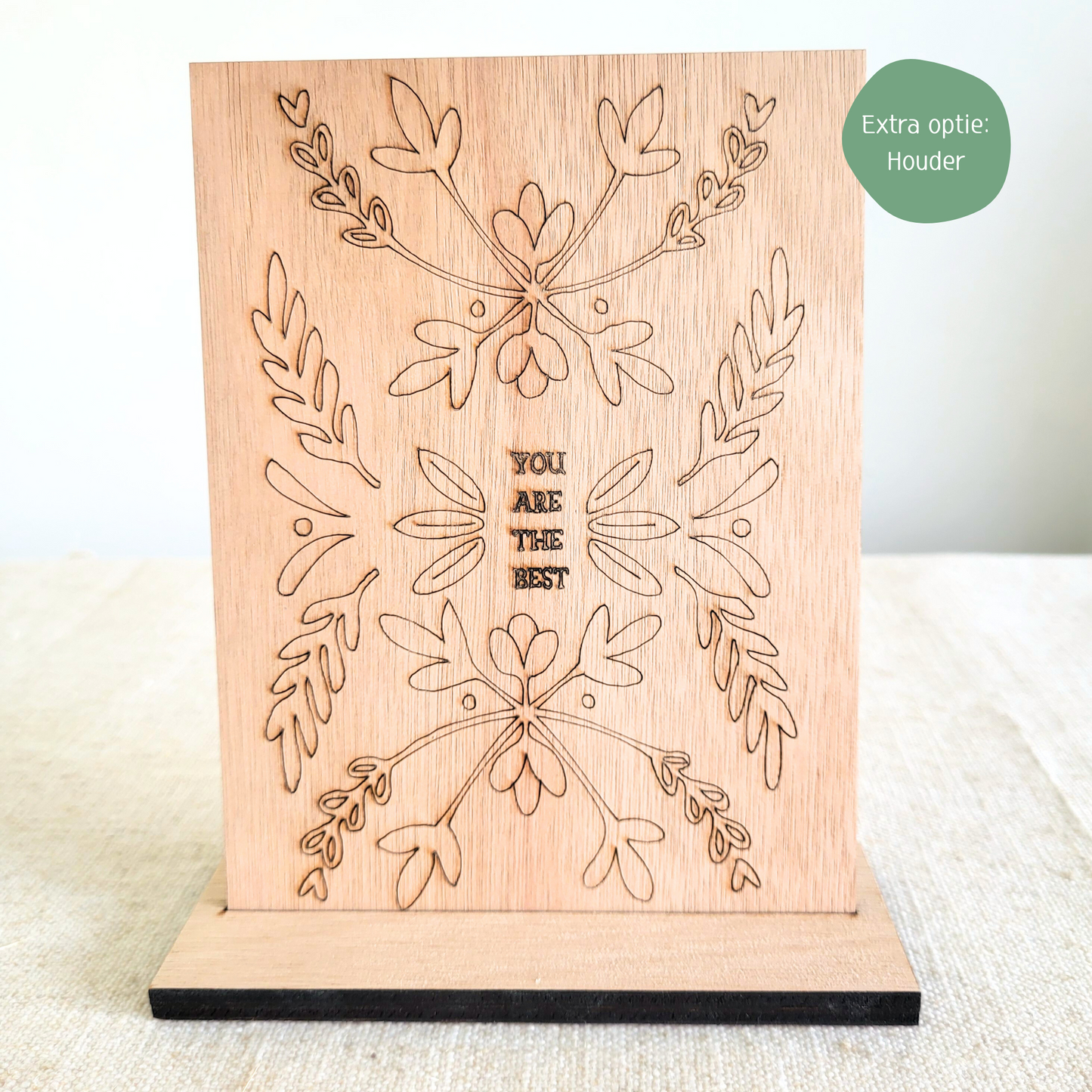 Houten Illustratie: You Are The Best