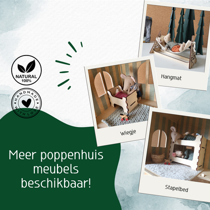 Poppenhuis Outdoor Set -  Set van bank en stoel